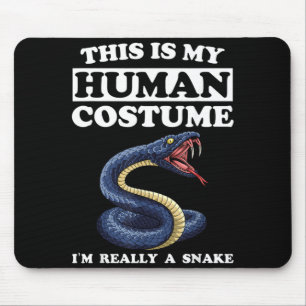 Mousepad Este É Um Disfarce Humano Uma Cobra Engraçado Dia 