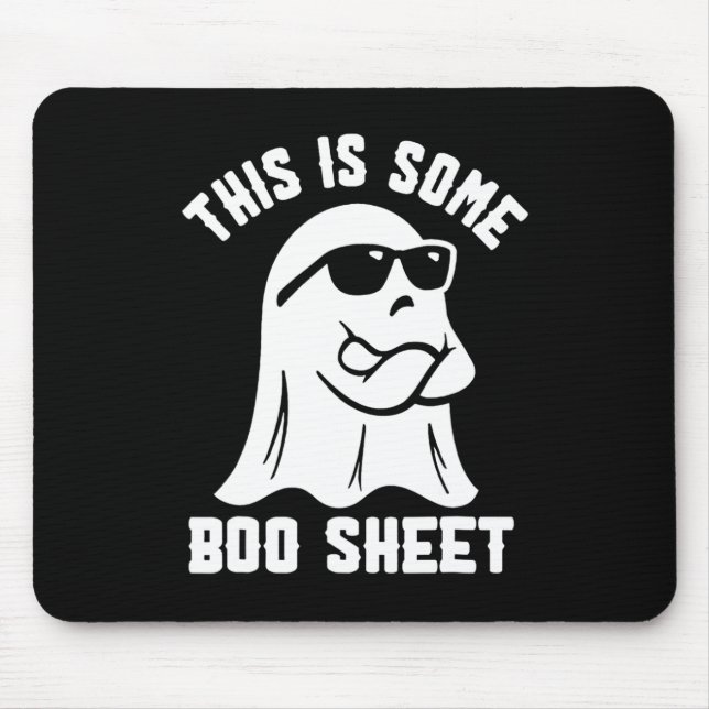 Mousepad Este É Um Folheto De Boo Halloween Ghost Engraçado (Frente)