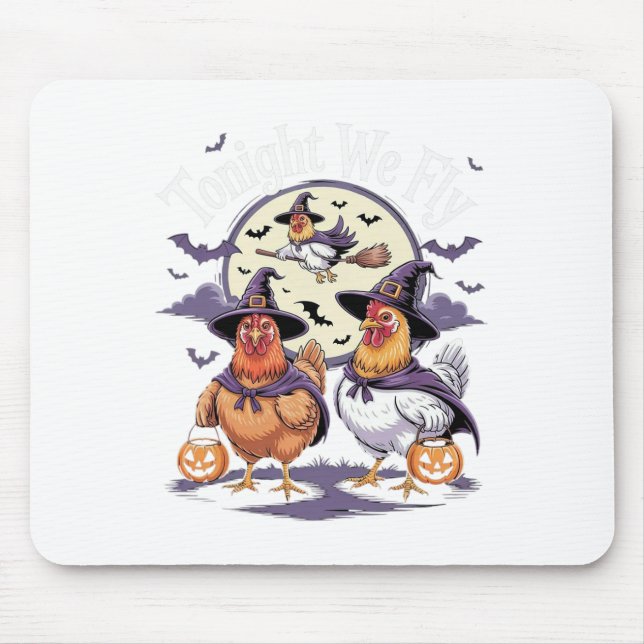Mousepad Este É Um Retro Ghost De Dia de as Bruxas engraçad (Frente)