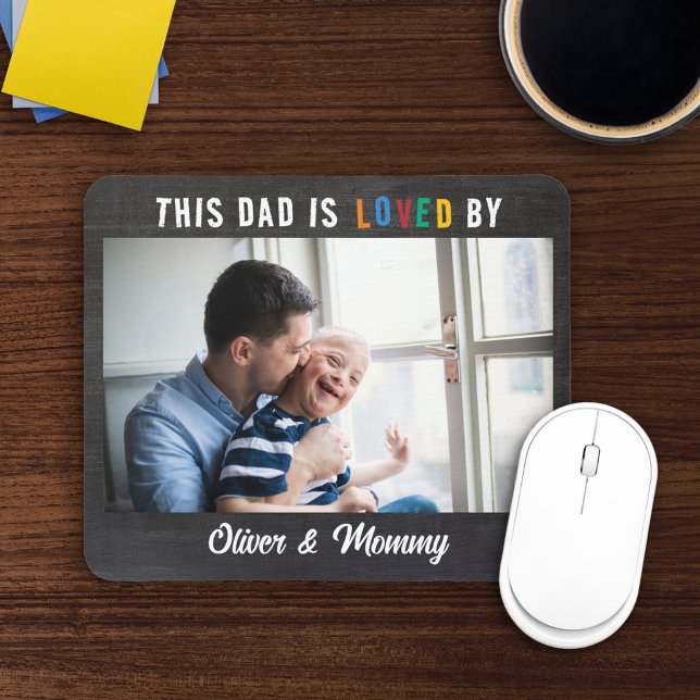 Mousepad Este Pai é Amado Por Adicionar Foto & Nomes (Criador carregado)