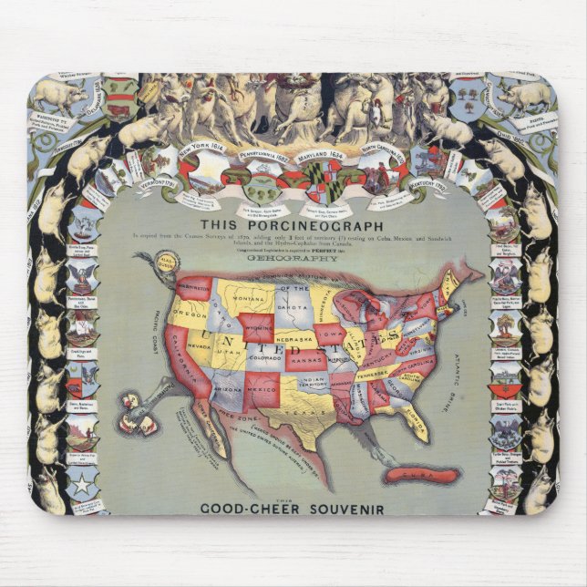 Mousepad ESTE PORCINEOGRAPH, c1876 (Frente)