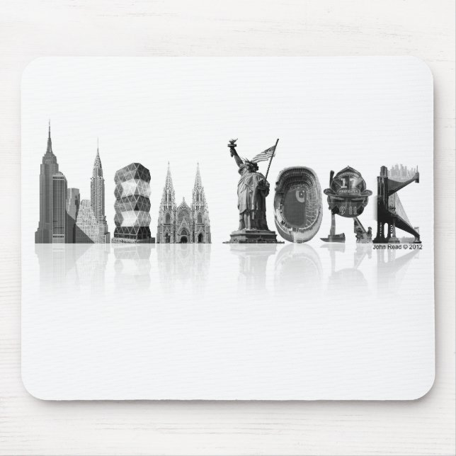 Mousepad Esteira do rato de New York (Frente)