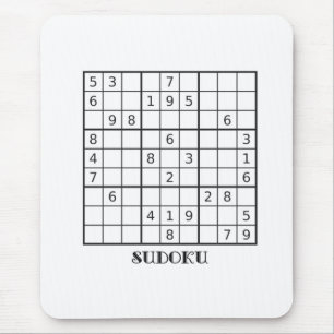 MOUSEPAD ESTEIRA DO RATO DE SUDOKU