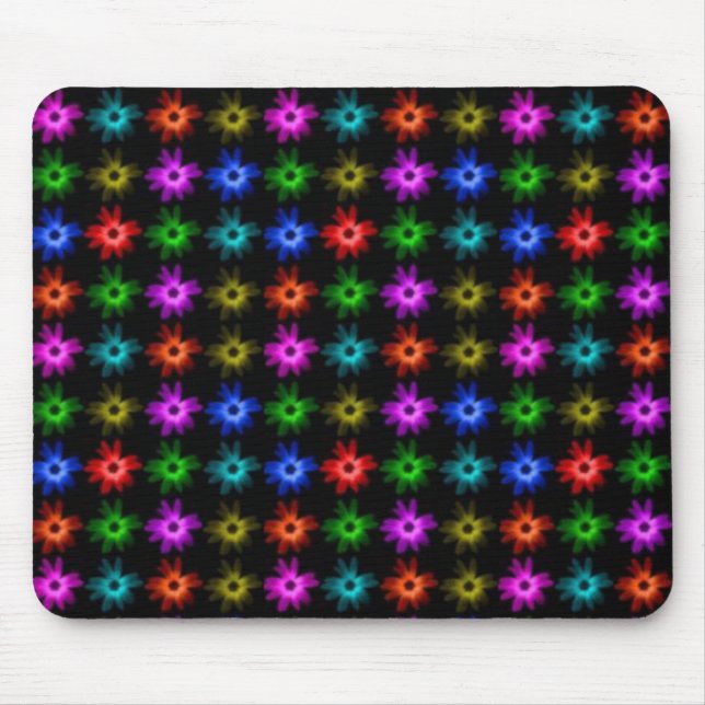 Mousepad esteira do rato do flowerpower (Frente)