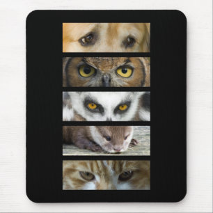 Mousepad Esteira do rato - olhos dos animais
