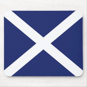 Mousepad Esteira escocesa do rato da bandeira em azul