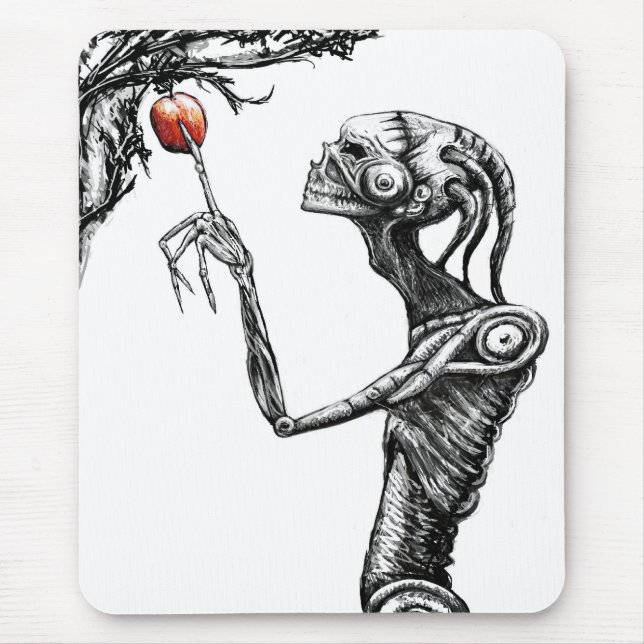 Mousepad Esteira escura do rato do cyborg de Sci fi (Frente)