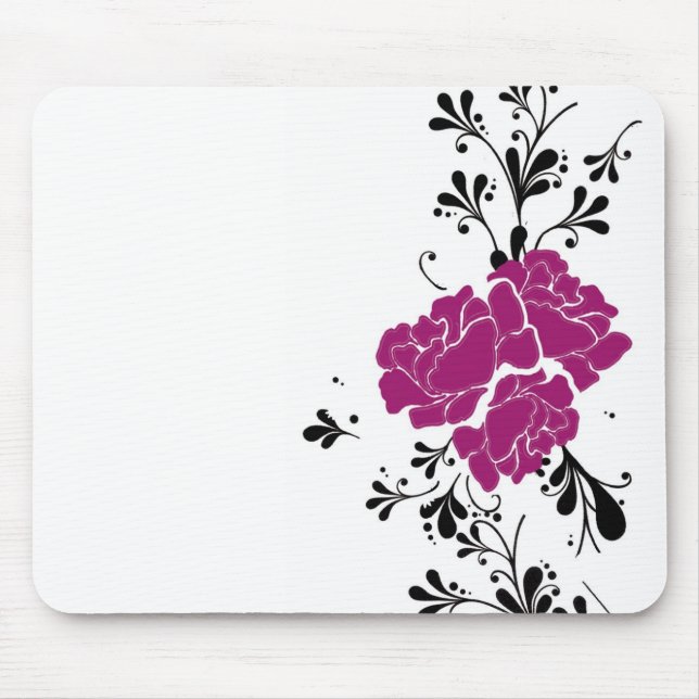 Mousepad Esteira floral do rato (Frente)