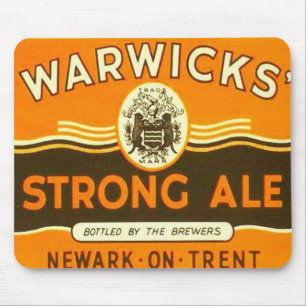 Mousepad Esteira forte da cerveja inglesa de Warwick