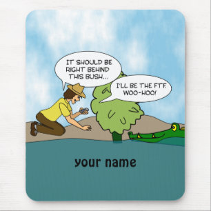 Mousepad Esteira personalizada Geocaching engraçada do rat