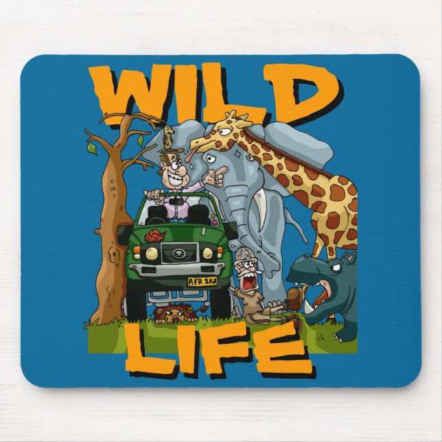 Mousepad Esteira selvagem do rato da vida (Frente)
