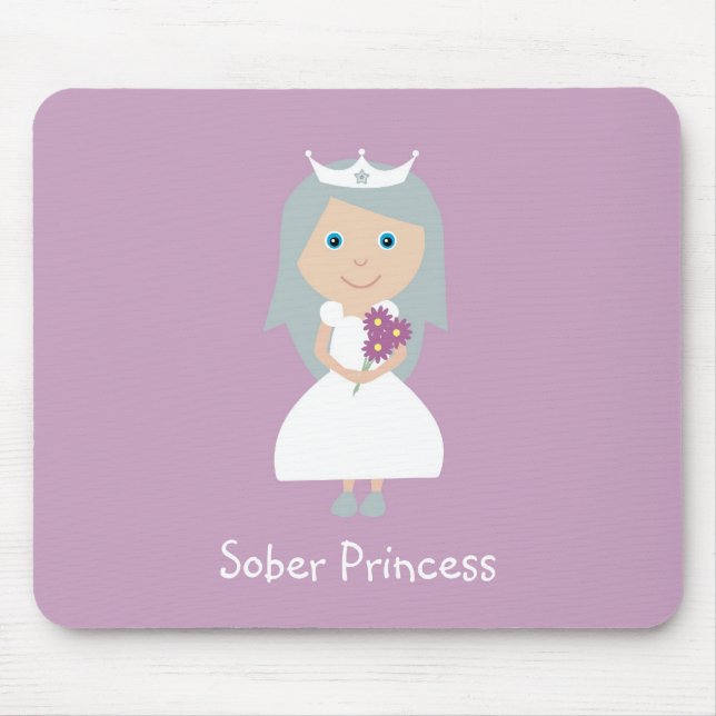Mousepad Esteira sóbrio do rato da princesa (Frente)