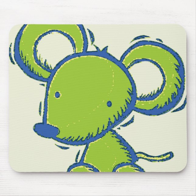 Mousepad Esteira verde do rato (Frente)