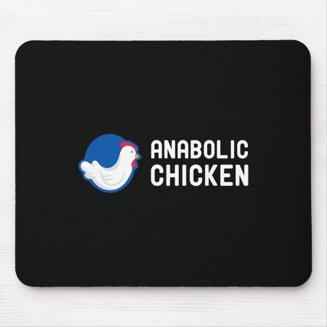 Mousepad Esteróides Anabólicos Frango Academia Fitness Musc (Frente)