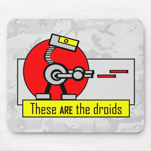Mousepad Estes SÃO os droids (Frente)