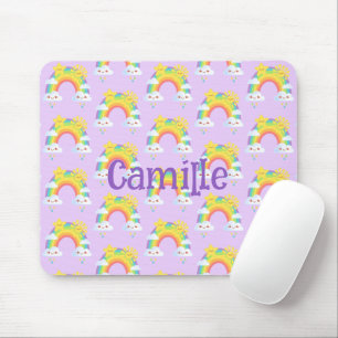 Mousepad Estética Arco-Íris Colorida