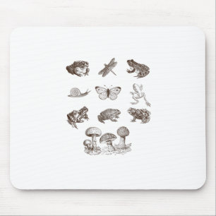 Mousepad Estética Cottagecore Cogumelo Academia Sapo Gobli