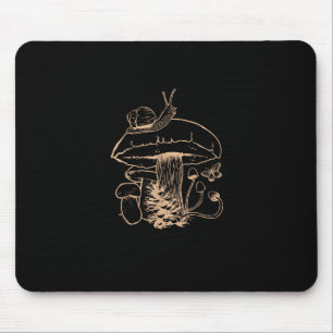 Mousepad Estética Cottagecore Cogumelo Caracol Goblincore M