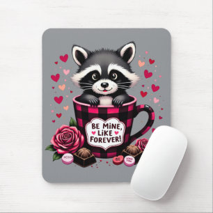 Mousepad Estética de Xadrez de Buffalo em Namorados Rótulo