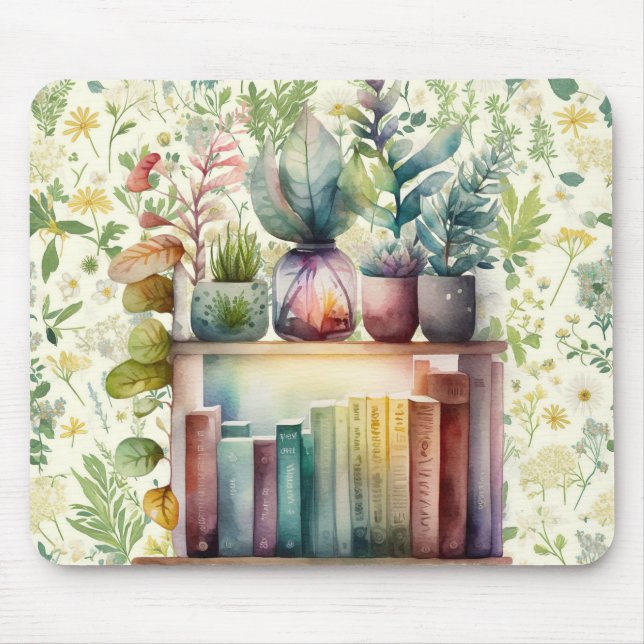 Mousepad Estética do Livro Cozy (Frente)