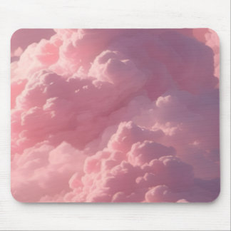 Mousepad Estético de Nuvens Rosa SonhadorasMousepa