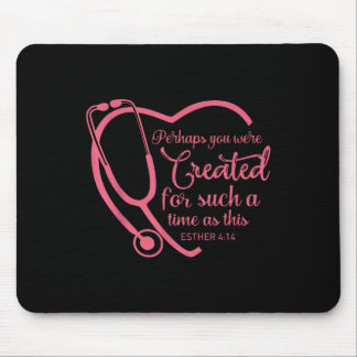 Mousepad Esther 4-14 Enfermeira Stethoscope Bíblia Christia