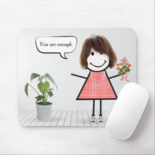 Mousepad Esticar a figura com a citação do Inspiron