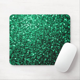 Mousepad Estilhador de brilho verde-esmeralda