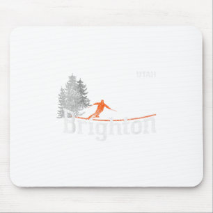 Mousepad Estilo 1980 Brighton Utah Vintage Skiing T-shirt