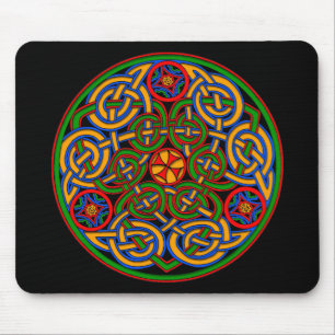 Mousepad Estilo Antiquado Colorido Arte Celta