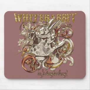 Mousepad Estilo branco de Carnivale do coelho (versão