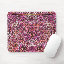 Estilo Camuflado de Leopardo Rosa Nome Personaliza