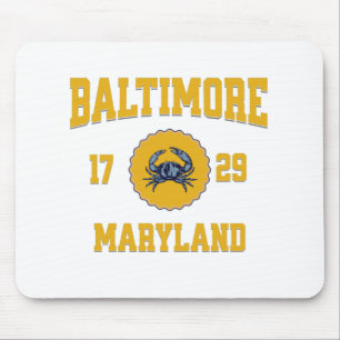 Mousepad Estilo da Universidade Baltimore Maryland