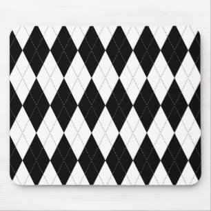 Mousepad Estilo de Ângulo Preto Breve Forma de Diamante Peq