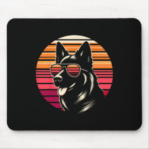 Mousepad Estilo de Arte Ultramarino do Cachorro legal
