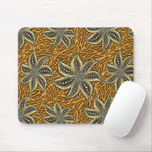 Mousepad Estilo de Batik Floral Abstrato africano