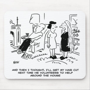 Mousepad Estilo de Cabelo Longo Devido à Ausência de Estimu