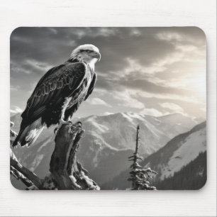Mousepad Estilo de Desenho de Tinta Natureza Selvagem de Av