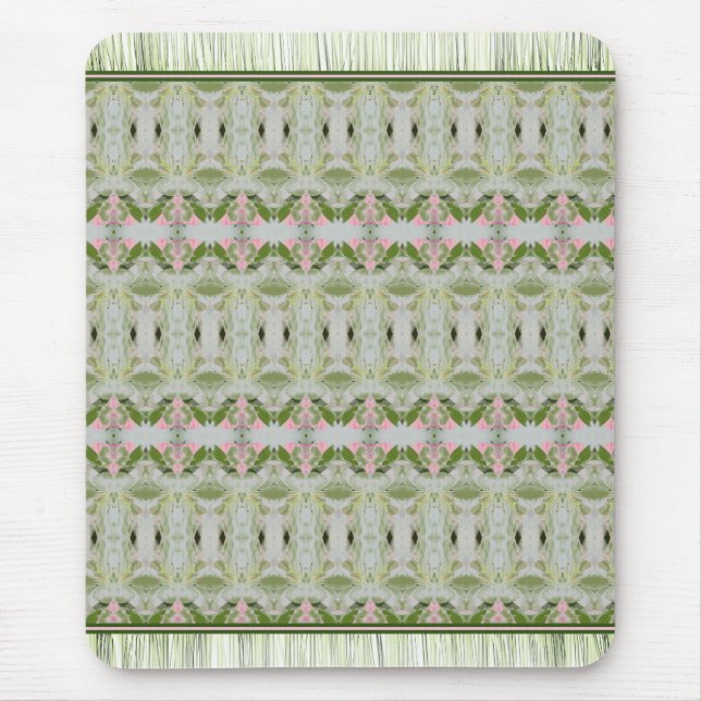 Mousepad Estilo de Impressão Bonito, Cor-De-Rosa Verde E  P (Frente)