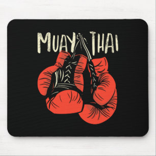 Mousepad Estilo de luta de boxe tailandesa feroz para kickb