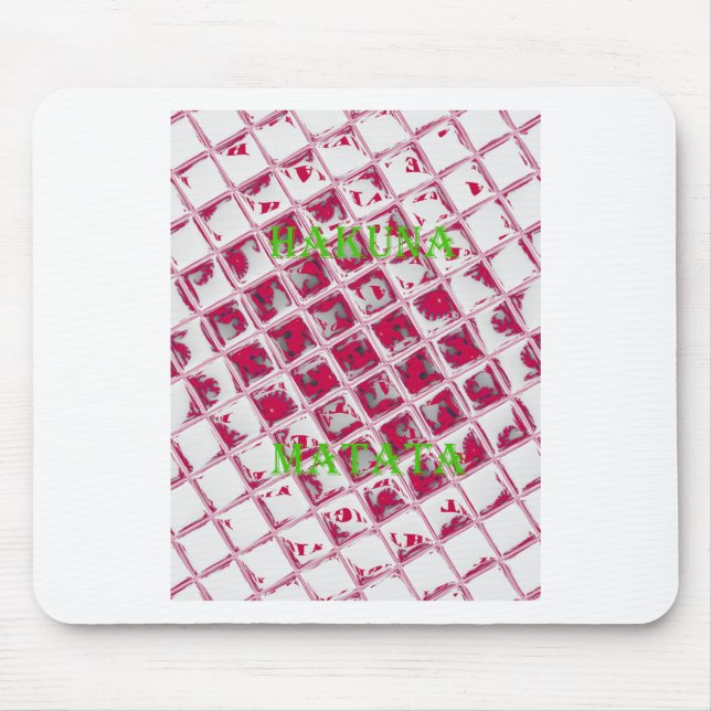 Mousepad Estilo de Matata Red Hakuna (Frente)