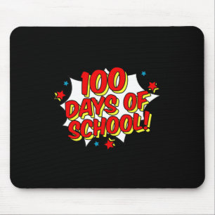 Mousepad Estilo de Super-Herói Feliz 100º 100 Dias de Escol