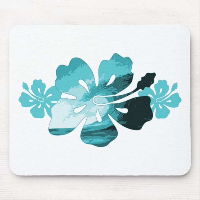 Mousepad Estilo de surf Hibiscus (Frente)