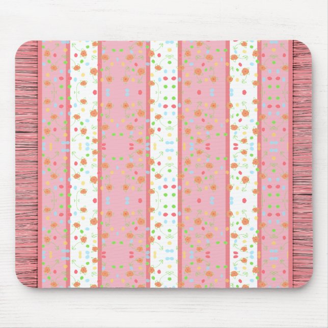 Mousepad Estilo De Tapete Floral Mais Doce (Frente)