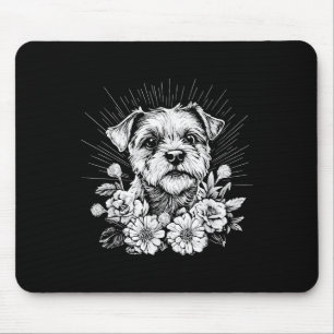 Mousepad Estilo de Tatuagem Retroativa Borda Terrie Cachorr