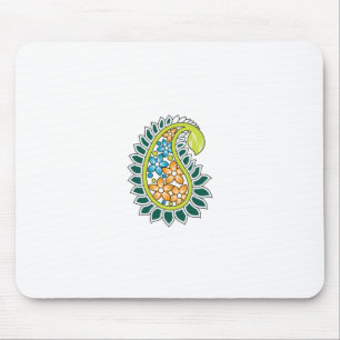 Mousepad Estilo Decorativo, Verde Azul Escuro, Wattle