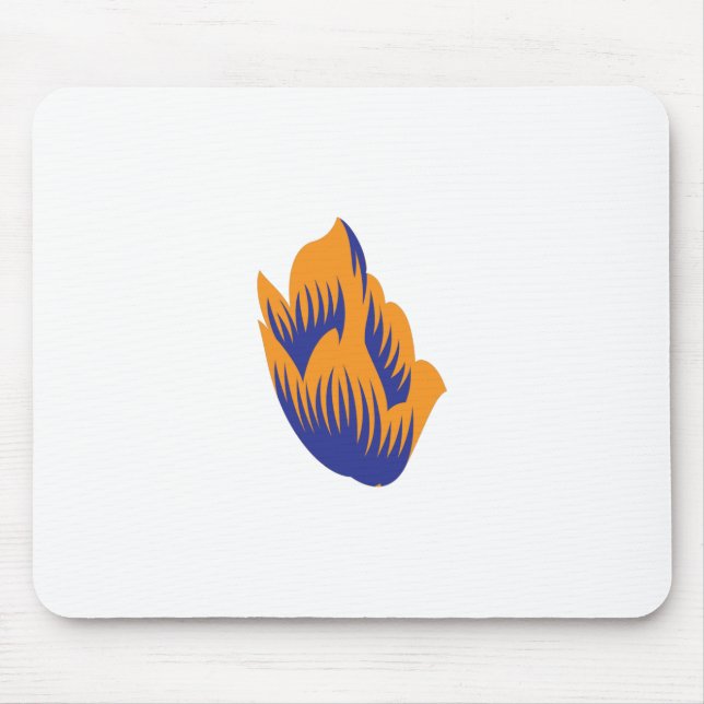 Mousepad Estilo Decorativo, Verde Azul Escuro, Wattle (Frente)