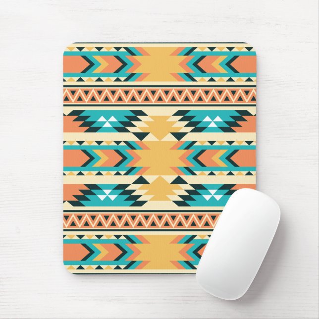 Mousepad Estilo do Sudoeste Boho Padrão (Com mouse)