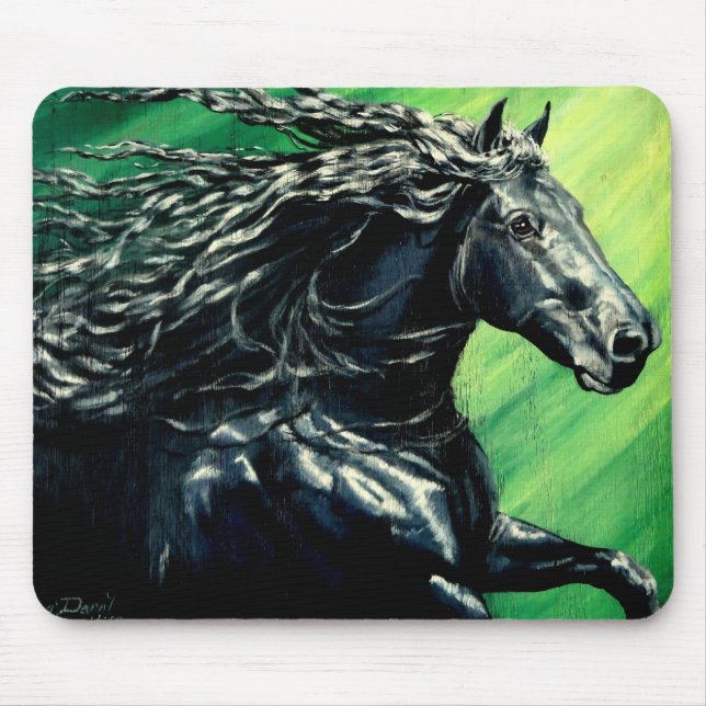 Mousepad Estilo Frísia Preto (Frente)