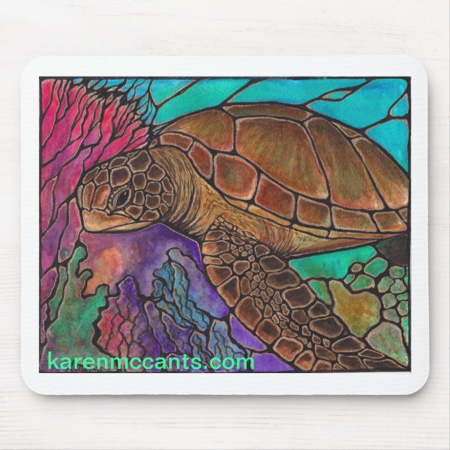 Mousepad Estilo impressionante do vitral da arte da (Frente)